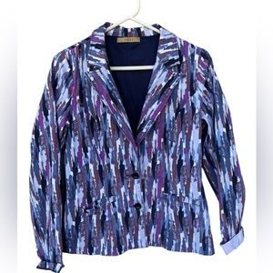 Dazz brand Woman’s lightweight multicolor blazer - Size Large